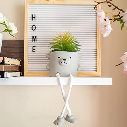 OLEEK Small Fake Plant Office Desk Decor - Desk Plants for Office Decorations for Work - Decorative Plants Decor - Funny Office Decor for Women - Fake Succulents Plants Artificial Home Decor Shelf - size: collection B (set of 3)