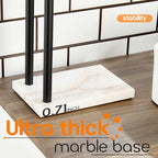 Towel Racks Matte Black Free Standing 2-Tier Hand Towel Holder for Bathroom Vanity Countertop with Thicken Steady Marble Base, Stainless Steel AN7003MB - color: Matte Black, size: 2-Bar