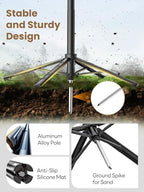 USKEYVISION Auto Face Tracking Tripod for iPhone 360°Rotation,Selfie Stick for Android w/Remote&Ground Spike,68” Phone Tripod Stand that Follows Your Movement for Video Recording,Vlogging(R01) - size: R01(with ground spike)