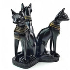 Large Bast Bastet Cats Crystal Ball Holder Sphere Display, Natural Healing Feng Shui Glass Ball Holder Base Statue Decoration for 80mm-150mm Sphere - style: Large Bast Cat