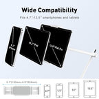 AboveTEK Tablet Stand Holder for Desk & Bed, Aluminum iPad Holder Arm with 360° Rotating Clamp, Adjustable Phone Stand Compatible with 4.7"-13.5" iPad Pro/Air/Mini, iPhone, Galaxy Tab- White - color: White