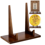 RattanView 1 Pcs Wood Plate Stand for Display Plate Holder Display Frame Picture Photo Card Tabletop Decorative Stand (9 Inch) - size: 9 Inch