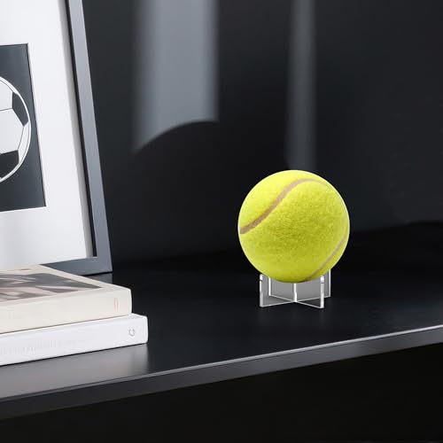 Acrylic Ball Holder 3-Pack, Small Size for Baseball, Softball & Golf Ball; Medium & Large Size for Basketball, Soccer, Volleyball; Horizontal Size for Rugby and Football - style: Small - 1.97 x 1.1 inch