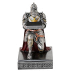 King's Guard Watch Display Stand Eyeglass Jewelry Bracelet Necklace Holder Trays Towers Resin Pen Holder Warrior Knight Mobile Phone Stand for Office & Home (Iron) - color: Iron