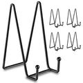 Hoewina 5 Pack 8 Inch Plate Stands for Display, Plate Holder Display Stands, Metal Frame holder stand for Book, Picture, Decorative Plate, Photo and Platter, Tabletop Art