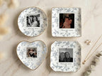 NAZENTI Custom Photo Jewelry Dish Personalized Ceramic Trinket Tray Mothers Day Wedding Keepsake Engagement Anniversary Birthday Present For Her Daughter Son To Mom Wife Grandma Ring Holder Bowl - color: Design 02
