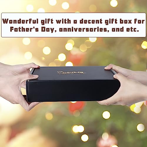 Zcaukya Men's Valet Tray, Jewelry Box Nightstand Organizer with 5 Compartments for Phone Keys Wallet Watch Glasses, Faux Leather Dresser Entryway Catchall Holder for Father's Day Gift (Black) - color: Black
