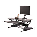 Vari - VariDesk Essential 36 - Two-Tier Standing Desk Converter for Monitor & Accessories - Height Adjustable Sit Stand Desk - Fully Assembled Monitor Riser for Home Office - 36" Wide, Black - size: Essential 36