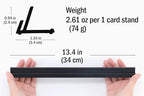 Hands Free Card Holder Stand, Non-Slip, 4 pieces, 13.4 Inches (34 cm), Made in Japan, for Card Games, Lightweight, TCG, (Dark Brown) - style: 4 Pack-Dark Brown