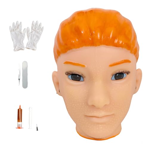 brenzo 2026 New Fidget Toy Big Head Doll with Ear Cleaning Feature – Pimple Popping Toys Style Stress Relief Sensory Toy for Anxiety, Reusable Funny Desk Toy for Adults-Yellow Hair - style: G-yellow