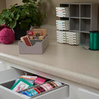 Household Essentials Grey 728-1 Deep 9 Section Drawer Organizer Box for Storage 12 in x 3.13 - color: Silver