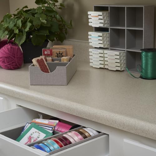 Household Essentials Grey 728-1 Deep 9 Section Drawer Organizer Box for Storage 12 in x 3.13 - color: Silver