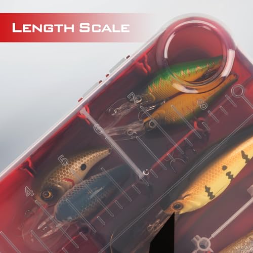 KastKing Tackle Boxes, Plastic Box, Plastic Storage Organizer Box with Removable Dividers - Fishing Tackle Storage - Box Organizer - 2 Packs /4 Packs Tackle Trays - Parts Box - color: Red Camouflage, size: 3600(4Pack)