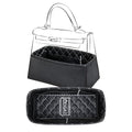 DGAZ Leather Purse Organizer For Kelly Bags,Waterproof and Lightweight,Luxury Handbag Tote in Bag Shapers, Women(KL25 Retourne,Black)