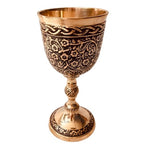 Vintage Chalice Medieval Goblet | 1x Solid Brass Red Wine Glass Cups of Royal King Arthur - Renaissance, Birthday Gifts Christmas Wedding Anniversary Novelty Ceremonial Drinkware (Czar Goblet) - style: Czar Goblet