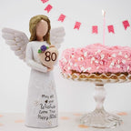 80th Birthday Gifts for Women, 80th Birthday Decorations for Women, Sculpted Hand-Painted Figurine - style: 80th Birthday Gifts