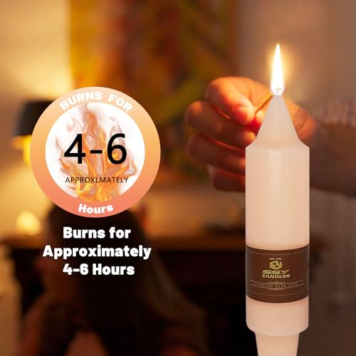 NJAO HOO Fall Short Taper Candle Orange 5 Inch Candlesticks Unscented Dripless Gradient Colored Tapered Candle Set for Home Dinner Party Halloween Decor, 4 Pack - color: Orange Gradient, size: 5 In