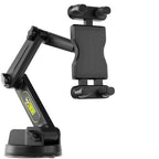 Tablet Holder for Truck Tablet Mount - iPad Mount for Truck, Heavy Duty Super Suction Cup, 16.7 inch Long Arm & Stable, Device & iPad Holder for Dashboard, Windshield and Window - Semi Trucker