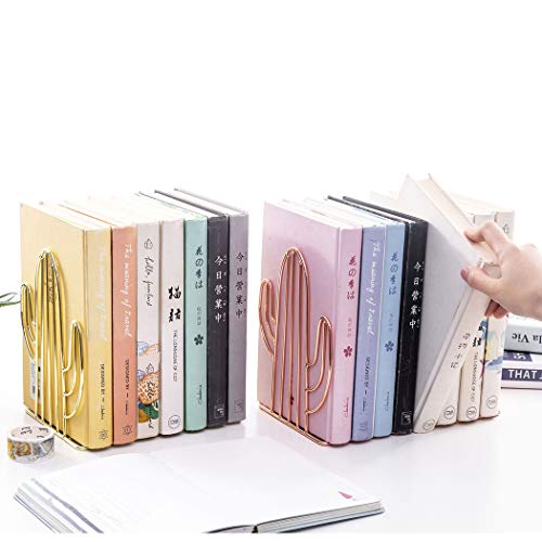 Creative Minimalist Style Bookends Metal Adjustable Books Holder Stand Book Rack Desk Bookend - Carrot, Gold - color: Carrot, Gold