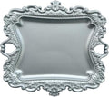 khtumeware 1 Pack Jewelry Dish Silver Jewelry Trays ideal for holding jewelry rings and small trinkets. - color: Silver