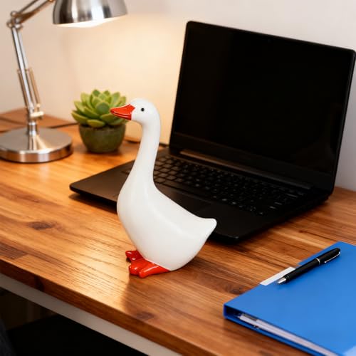 Desk Goose Table Decorations Office Decor for Women Desktop Goose 7 inch Desk Decor for Women Desk Accessories Figurines - color: Desk Goose 7 Inch