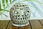 Ajuny Soapstone Tealight Candle Holder for Living Room Office - Decorative Lantern Handmade Tea Light Candle Holder Gift for Home and Kitchen Decor - 3 Inch