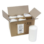 Stonebriar Unscented White Tall Pillar Candles, 65 Hour Burning Candle Pillars, Perfect for Decor, Weddings, Emergencies 3" X 6", 6 count - size: 3" x 6", style: Pack of 6