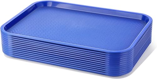New Star Foodservice Fast Food Tray, Set of 12 (Blue, 12 by 16-Inch) - color: Blue, size: 12 by 16-Inch