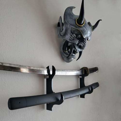 WANLIAN Sword Display Wall Mount, Sword Display Wall Mount, Acrylic Two-Layer Wall Mounted Samurai Sword Stand Display Stand, Luxury Table Stand for Katana or Wakizashi Sword, can Support All Swords