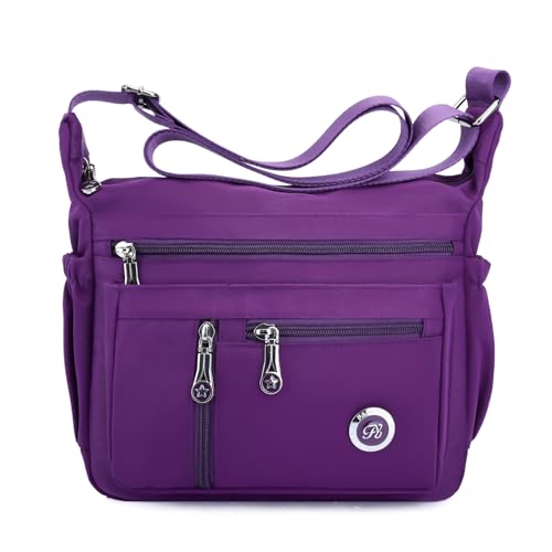 Purses and Shoulder Handbags for Women Crossbody Bag Messenger Bags - color: Large-purple