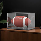 Acrylic Ball Holder 3-Pack, Small Size for Baseball, Softball & Golf Ball; Medium & Large Size for Basketball, Soccer, Volleyball; Horizontal Size for Rugby and Football - style: Horizontal - 5.9 x 3.5 x 1.3 inch