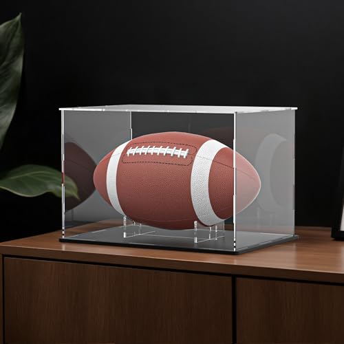 Acrylic Ball Holder 3-Pack, Small Size for Baseball, Softball & Golf Ball; Medium & Large Size for Basketball, Soccer, Volleyball; Horizontal Size for Rugby and Football - style: Horizontal - 5.9 x 3.5 x 1.3 inch
