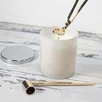 Airy Abode Candle Wick Trimmer and Candle Snuffer Accessory Set – Pick Your Color - color: Gold