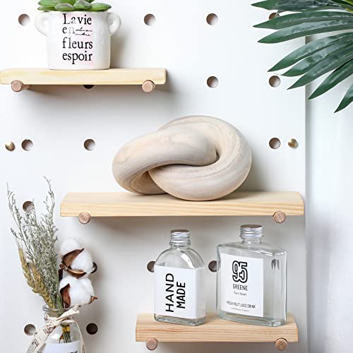 Yalikop 2 Link Wood Chain Link Decor Coffee Table Wooden Knot Decor Hand Carved Modern Farmhouse Ornament Boho Rustic Natural Chain Items for Home Living Room Bedroom Shelf Decorations(Wood) - color: Wood