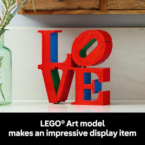LEGO Art Love Collectible Building Set - DIY Kit for Adults, Ages 18+ - Gifts for Birthdays - Home Decor to Display on Table - 31214