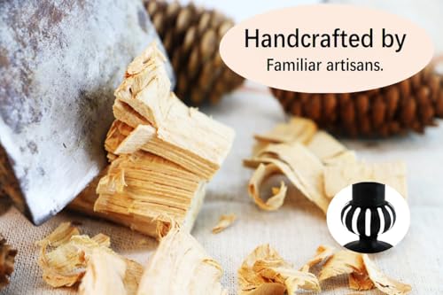 Wooden Candle Holders Pillar,Vintage Seaside Pillar Stand for Dining Table Centerpiece, Coffee Table, Mantel, Or Any Table Top，Free Standing Farmhouse Candle Holders. - color: Black-02