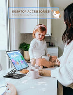 Aoviho Tablet Stand 360° Rotating Aluminum Holder, Adjustable, Portable and Foldable Monitors Stand for iPads, Compatible with 4-12.9" Tablets, Ink Black - color: Ink Black
