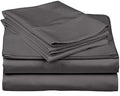 Italian 1500 Thread Count Heavy Soft Egyptian Cotton Sheet Set DEEP Pocket, Queen, Grey Solid, Premium Italian Finish (Features : Fully Elastic Fitted Sheet Fits 7-9" Pocket) - color: Elephant Grey ( Solid ), size: Queen Size (Fits 7-9 in Pockets)