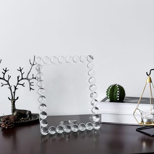 Crystal 8x10Inch Picture Frame, Wedding Frame Tabletop Display, Display Pictures 8''x 10'', Comes with Gift Box - color: Clear, size: 8x10 inch/XL