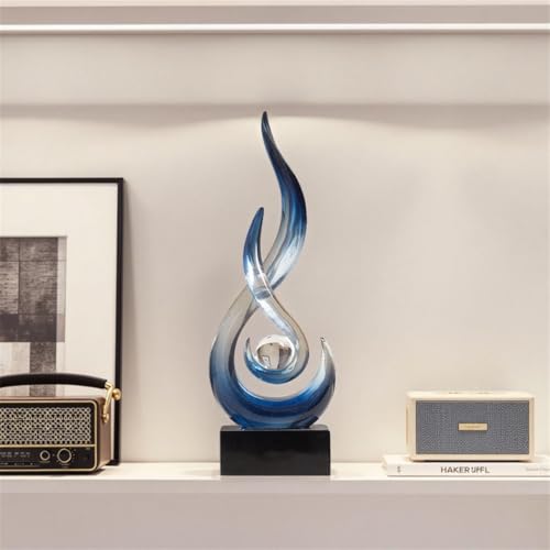 AWNR Abstract Art Deco Decor Statues for Home,Shelves,Table,Living Room, Dining Room,Modern Sculpture Decoraciones of Homes for Sale (Gradient Blue) - color: Gradient Blue
