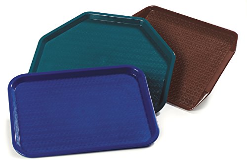 Carlisle FoodService Products CT121669 Café Standard Cafeteria / Fast Food Tray, 12" x 16", Chocolate - color: Chocolate Brown