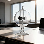 Clear Solar Power Crookes Radiometer Sun Light Energy Glass Windmill Spinning Vanes