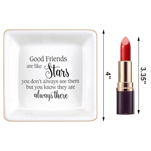 Good Friend Jewelry Dish Tray Ceramic Trinket For Women Gifts Friends Best Birthday - style: Good Friends Style 2