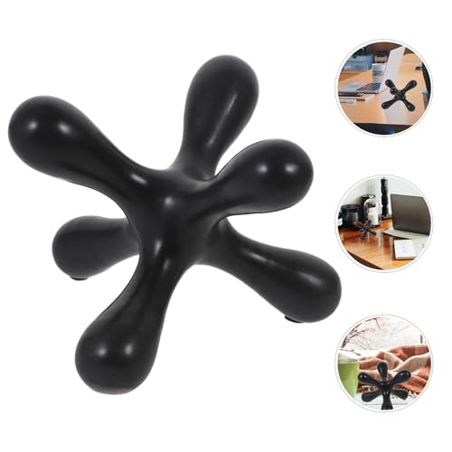 Abstract Sculpture Wear-Resistant Art Decor Black Minimalist Geometric Home Accent Modern Household Craft Decoration for Living Room and Office Display