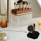 Honbay 2PCS Black Velvet Watch Display Stand C-ring Wrist Watch Display Holder Jewelry Bracelet Watch Display Rack Holder Stand for Home or Store Use