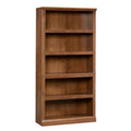 Sauder 5-Shelf Split Bookcase/ Book shelf, Oiled Oak finish - color: Oiled Oak Finish