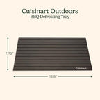 Cuisinart BBQ Defrosting Tray, Conductive Aluminum Rapid Thaw Plate for Frozen Meat, Quick Defrosting Tool that Preserves Natural Flavors, Non Stick Easy to Clean Kitchen Gadget & Grilling Accessories - size: 13.8" x 7.8" x 0.5"