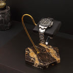 LYS&LYX Watch stand watch display stand watch holder watch Handcrafted watch holder (1-brown/glod/black) - color: brown/glod/black