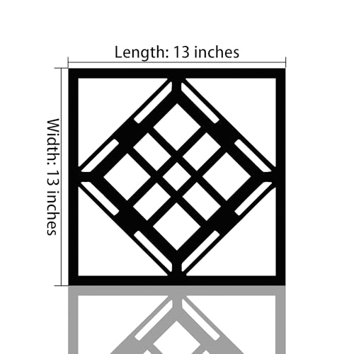 GlintHome Black Metal Wall Art - Minimalist 3D Textured Abstract Sculptures Wall Art for Bathroom Living Room Garden Bedroom Office Home Decor - color: Black-003, size: Small