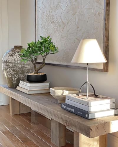 Artificial Bonsai Tree, Small Bay Laurel Bonsai Tree 13" Indoor Bonsai Tree Fake Potted Plant Decorative Fake Desk Plant Decor with Ceramic Pot for Home Office Living Room Bedroom Bathroom Table Shelf - style: Japanese
